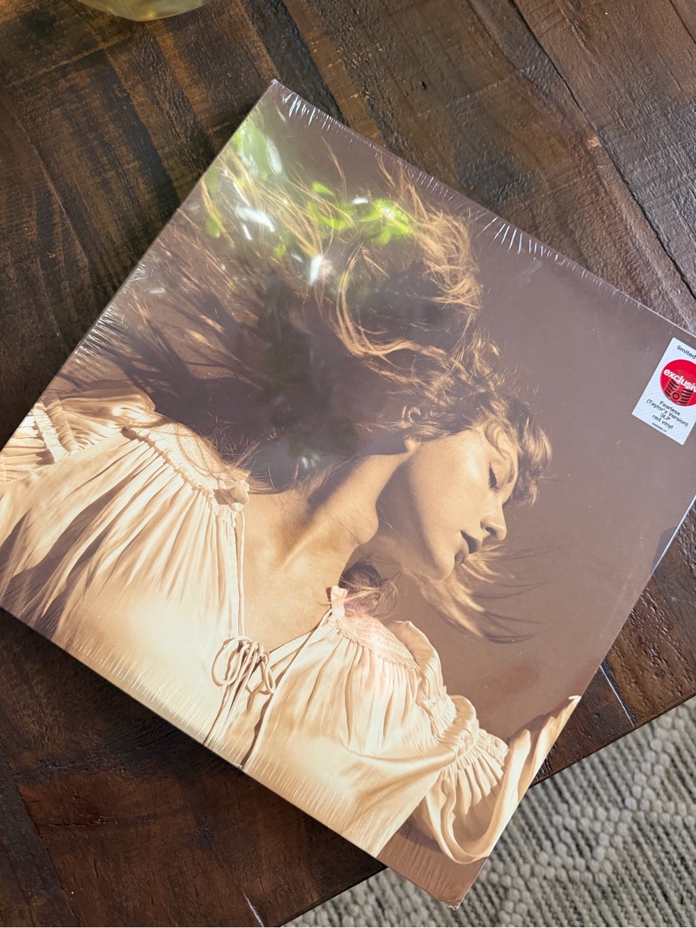 Sealed Vinyl LP with Sepia Portrait - Cream & Brown